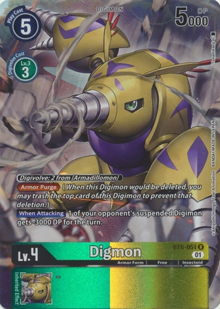 Digmon (Alternate Art) - BT8-051 R - Rare