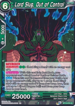 Lord Slug, Out of Control - BT12-076 - Uncommon