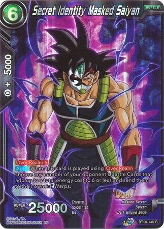 Secret Identity Masked Saiyan - BT10-140 - Rare Foil