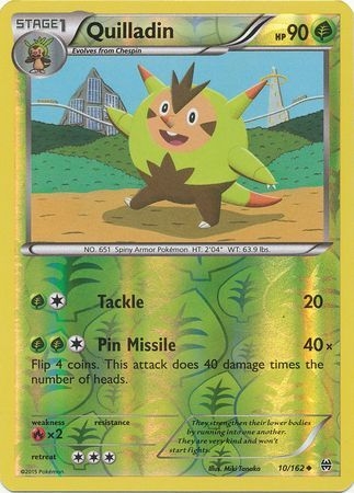 Quilladin - 10/162 - Uncommon Reverse Holo