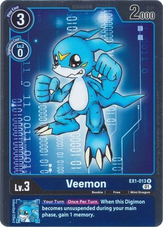 Veemon - EX1-013 - Rare