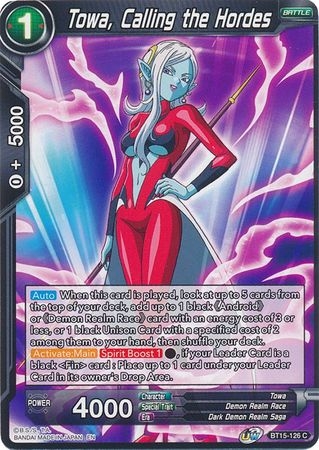 Towa, Calling the Hordes - BT15-126 - Common