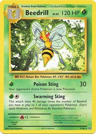 Beedrill - 7/108 - Rare