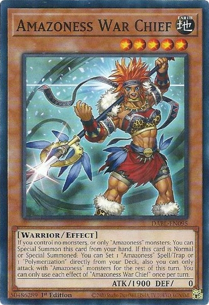 Amazoness War Chief - DABL-EN095 - Common 1st Edition