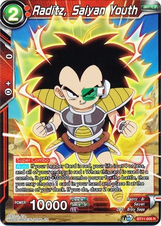 Raditz, Saiyan Youth - BT11-005 - Foil Rare