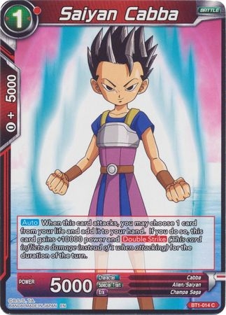 Saiyan Cabba (Reprint) - BT1-014 - Common