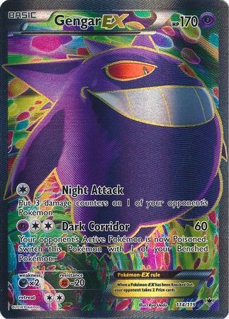 Gengar EX - 114/119 - Full Art Ultra Rare