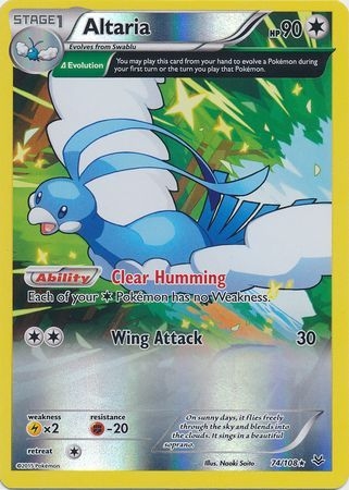 Altaria - 74/108 - Rare Reverse Holo