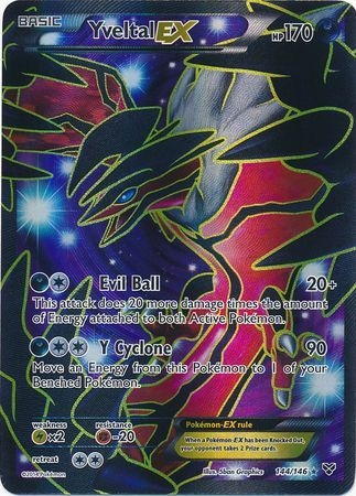 Yveltal EX - 144/146 - Full Art Ultra Rare