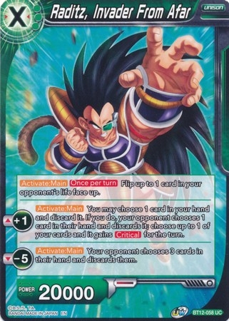 Raditz, Invader From Afar - BT12-058 - Uncommon