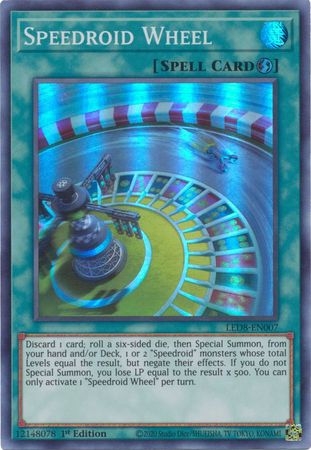 Speedroid Wheel - LED8-EN007 - Super Rare 1st Edition