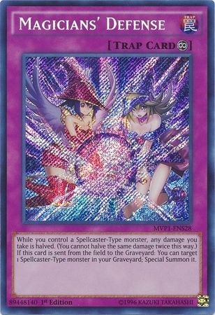 Magician's Defense - MVP1-ENS28 - Secret Rare 1st Edition