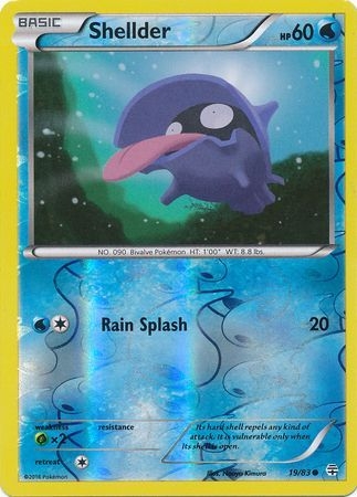 Shellder - 19/83 - Common Reverse Holo