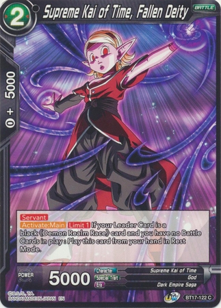 Supreme Kai of Time, Fallen Deity - BT17-122 - Common