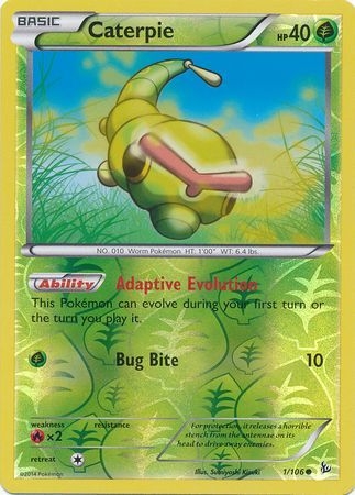 Caterpie - 1/106 - Common Reverse Holo