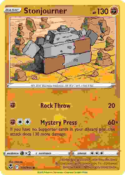 Stonjourner - 101/195 - Uncommon Reverse Holo