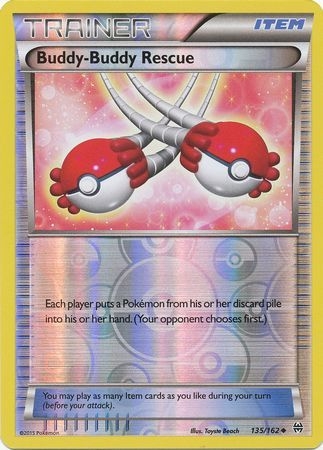 Buddy-Buddy Rescue - 135/162 - Uncommon Reverse Holo