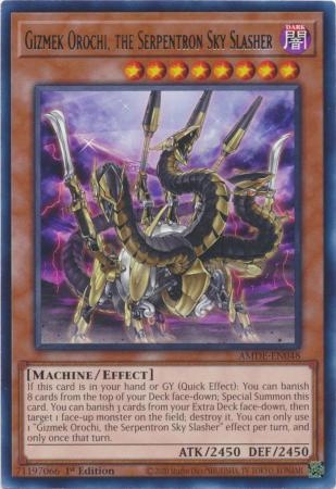 Gizmek Orochi, the Serpentron Sky Slasher - AMDE-EN048 - Rare 1st Edition