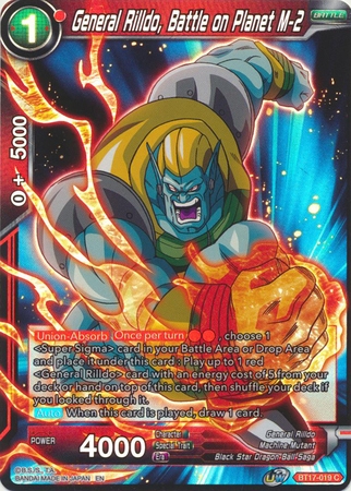 General Rilldo, Battle on Planet M-2 - BT17-019 - Common Foil