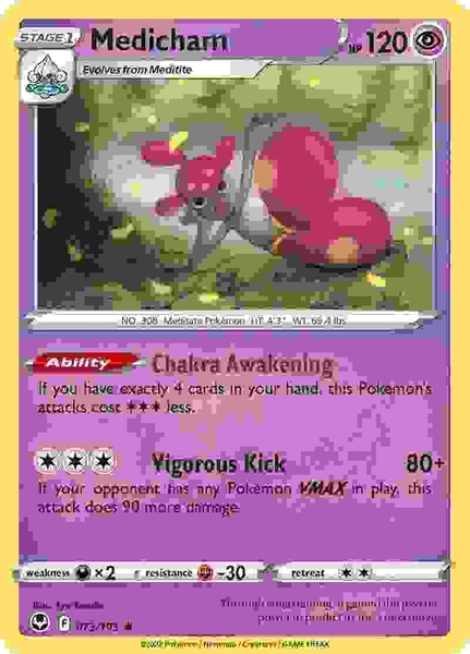 Medicham - 073/195 - Holo Rare Reverse Holo