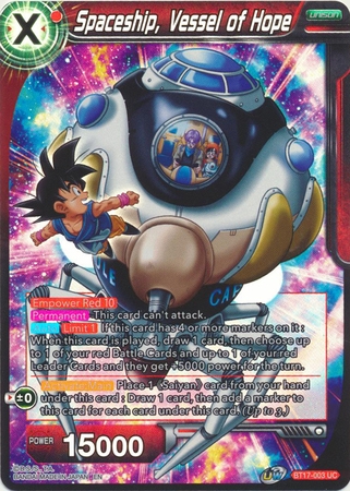 Spaceship, Vessel of Hope - BT17-003 - Uncommon Foil