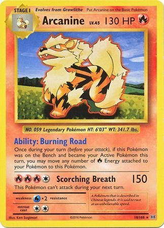 Arcanine - 18/108 - Rare