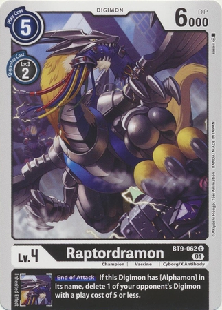 Raptordramon - BT9-062 C - Common