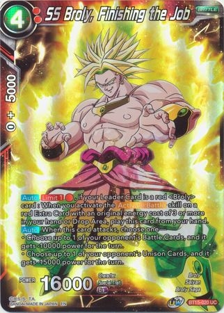 SS Broly, Finishing the Job - BT15-020 - Uncommon Foil