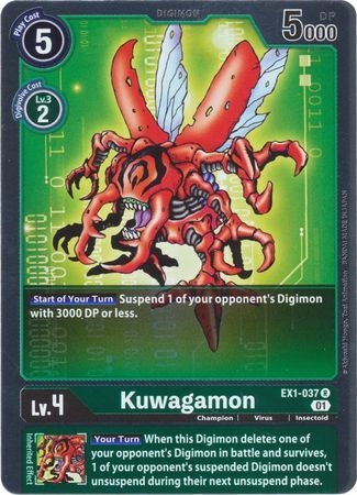 Kuwagamon - EX1-037 - Rare