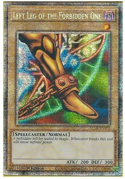 Left Leg of the Forbidden One - BLCR-EN103 - Starlight Rare 1st Edition