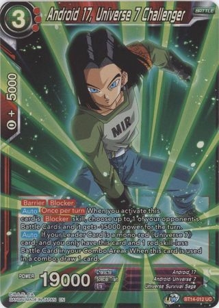 Android 17, Universe 7 Challenger - BT14-012 - Uncommon Foil
