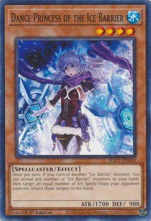 Dance Princess of the Ice Barrier - HAC1-EN050 - Common 1st Edition