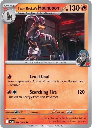Team Rocket's Houndoom - 038/182 - Uncommon