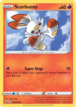 Scorbunny - SWSH002 - Holo Promo