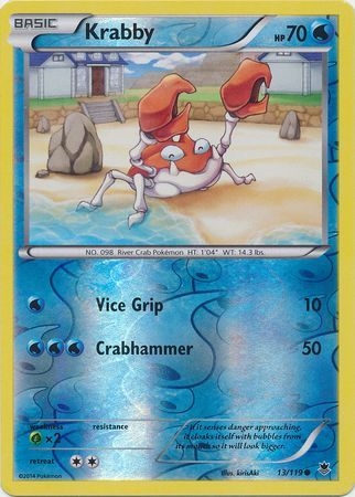 Krabby - 13/119 - Common Reverse Holo