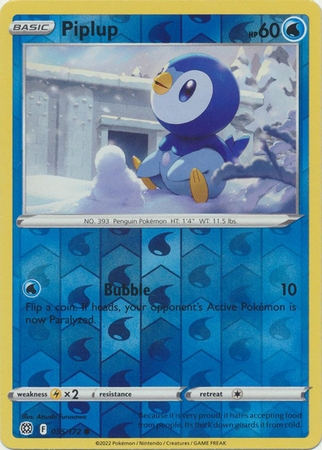 Piplup - 35/172 - Common Reverse Holo