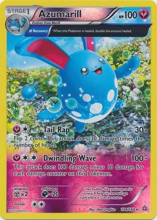 Azumarill - 104/160 - Holo Rare - Reverse Holo