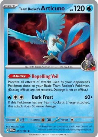 Team Rocket's Articuno - 051/182 - Holo Rare