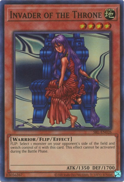 Invader of the Throne - SRL-EN026 - Super Rare Unlimited (25th Reprint)