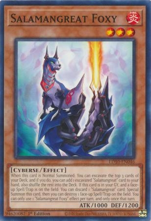 Salamangreat Foxy - LD10-EN046 - Common 1st Edition