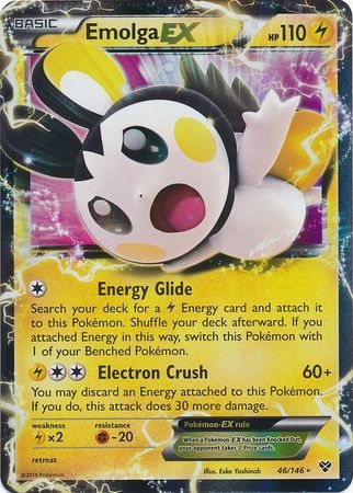 Emolga EX - 46/146 - Ultra Rare