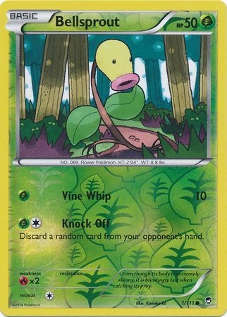 Bellsprout - 1/111 - Common Reverse Holo