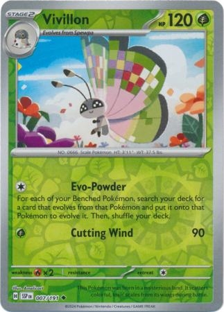 Vivillon - 007/191 - Uncommon Reverse Holo