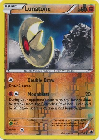 Lunatone - 63/146 - Uncommon Reverse Holo