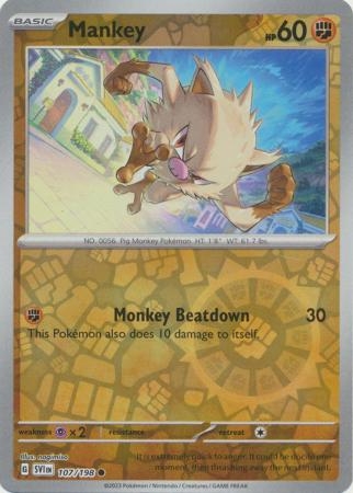 Mankey - 107/198 - Common Reverse Holo