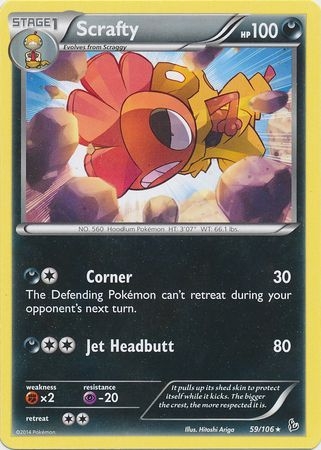 Scrafty - 59/106 - Rare