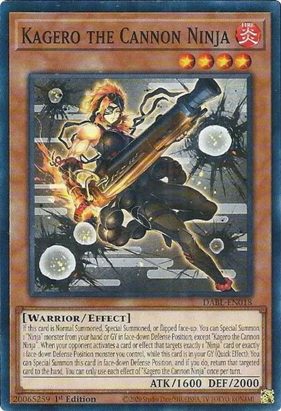 Kagero the Cannon Ninja - DABL-EN018 - Common 1st Edition