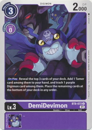 DemiDevimon - BT8-072 U - Uncommon