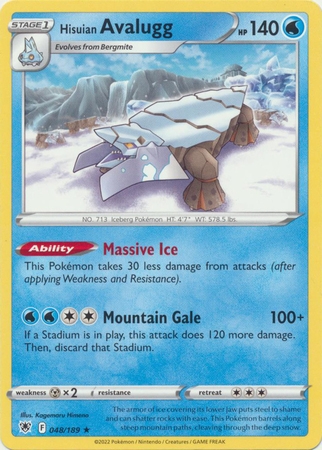 Hisuian Avalugg - 048/189 - Rare
