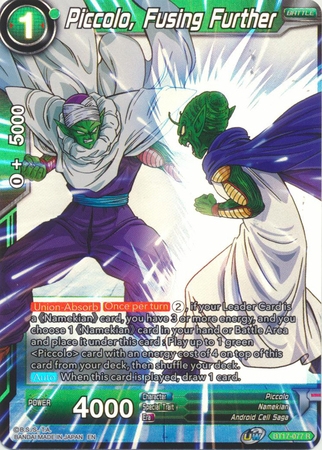 Piccolo, Fusing Further - BT17-077 - Rare Foil